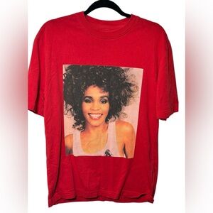 Palace Skateboards Whitney Houston Red Tee  Size Small‎ Preppy Skateboarder